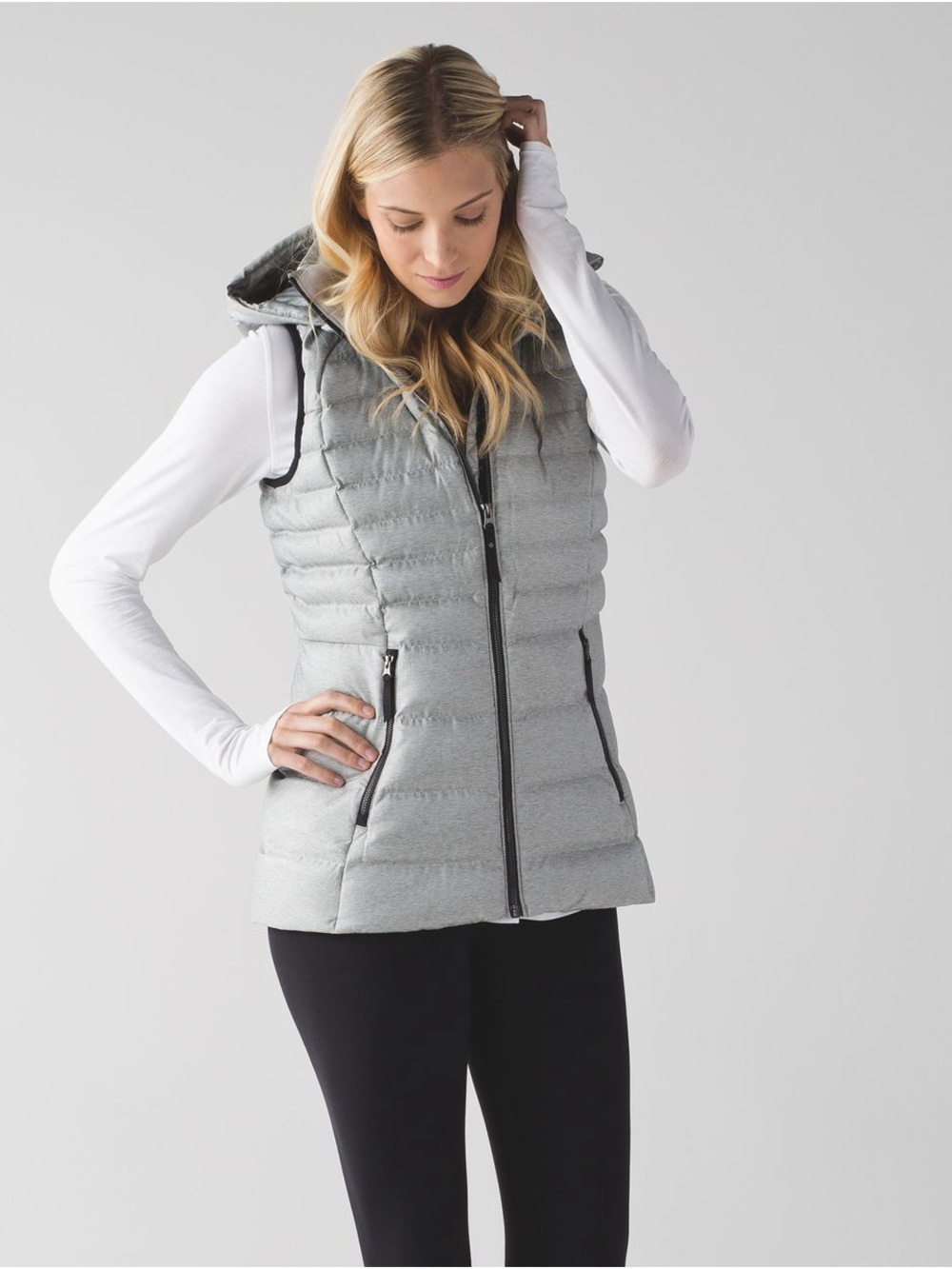 Lululemon Women’s Down For It Vest in Grey/Silver